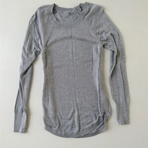 lululemon athletica Gray Crew Neck Sweater